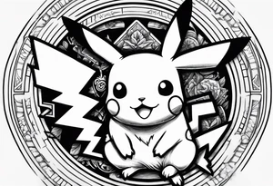 pikachu gameboy tattoo idea