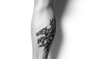I want a tattoo on my calf that goes around the whole leg tattoo idea