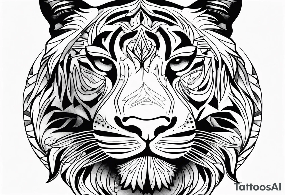 Big cat tattoo idea