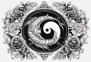 Yin yang Scorpio leo scorpio tattoo idea
