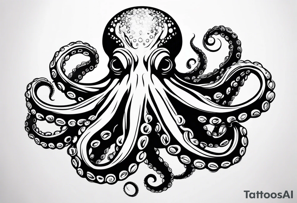 realistic octopus tattoo idea