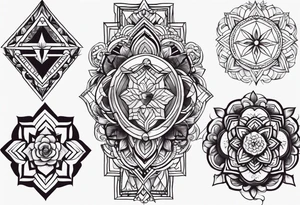 A thigh tattoo, symbol of strength, battle and motherhood. tattoo idea