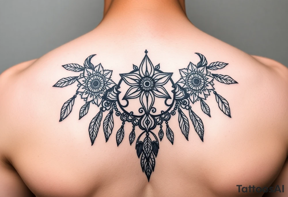 Femine bohemian tattoo idea