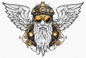 Steampunk zeus tattoo idea