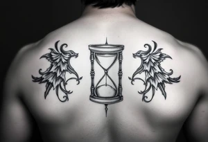 Knight hourglass tattoo idea