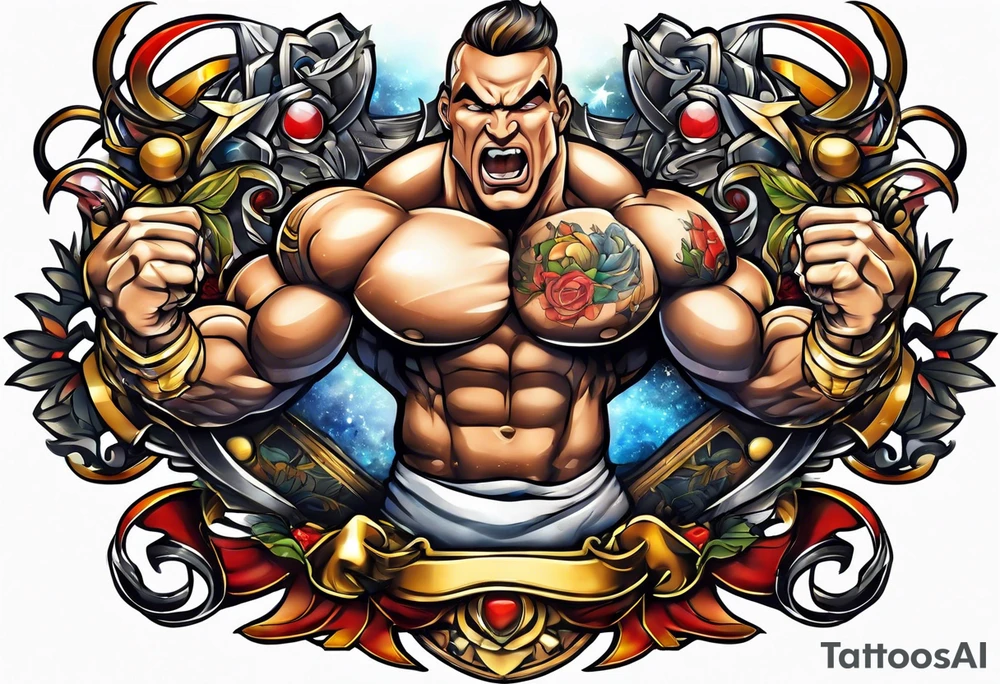 Bodybuilding tattoo idea