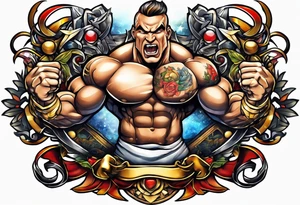 Bodybuilding tattoo idea