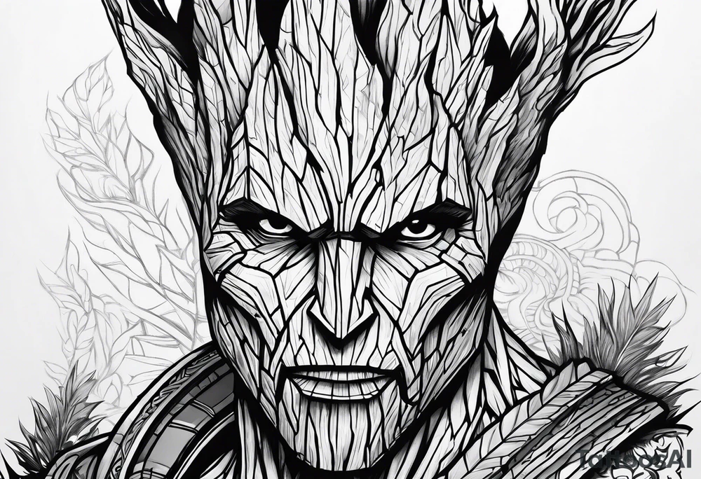 Groot greek warrior tattoo idea