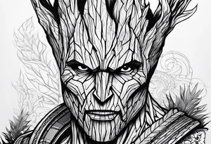 Groot greek warrior tattoo idea