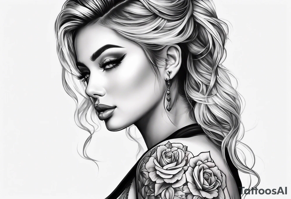 Lower half sleeve tattoo idea