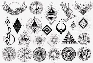 Finding peace in music tattoo idea