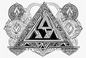 Valhalla valknut tattoo idea
