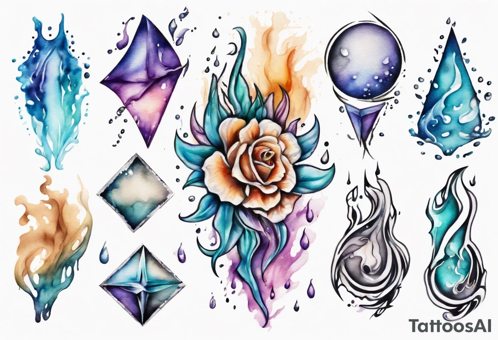 Form in the wet sand tattoo idea