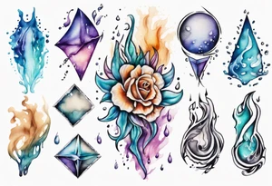 Form in the wet sand tattoo idea