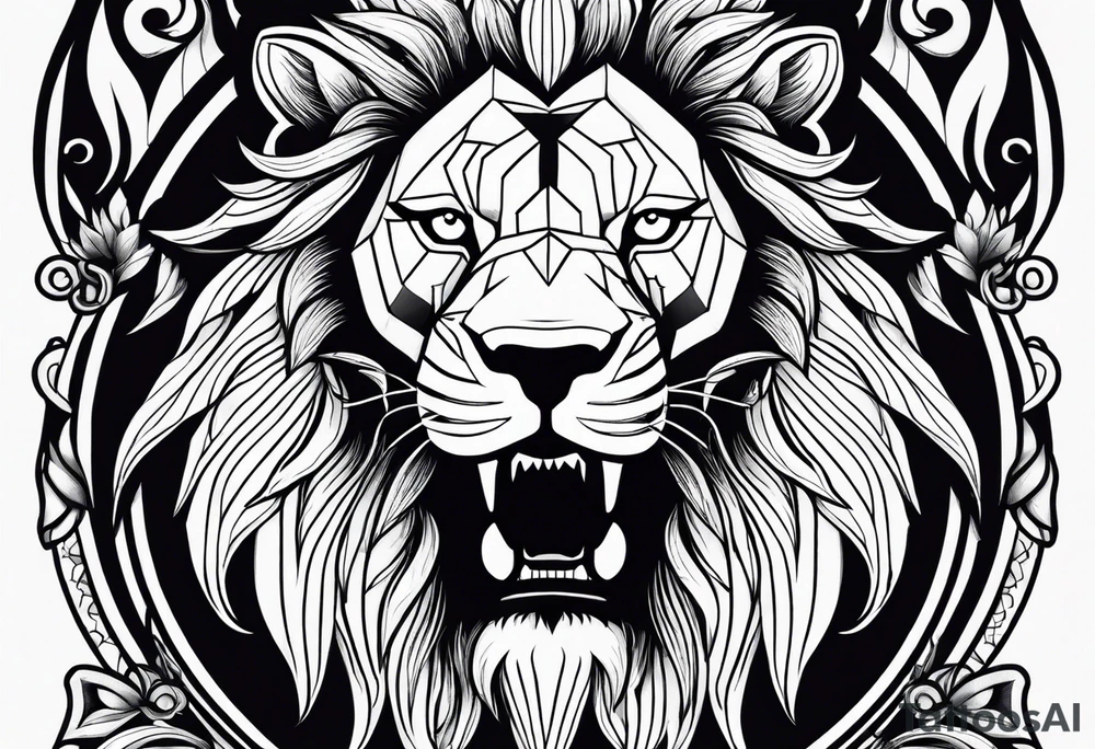 Man standing up tattoo idea