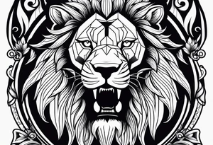 Man standing up tattoo idea