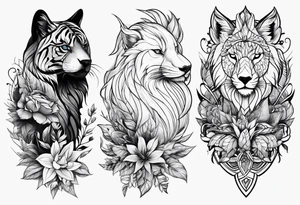 concept design, nature, no animals , no flowers tattoo idea