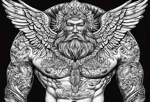 The name Darlene on chest tattoo idea