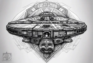 Millennium falcon tattoo idea