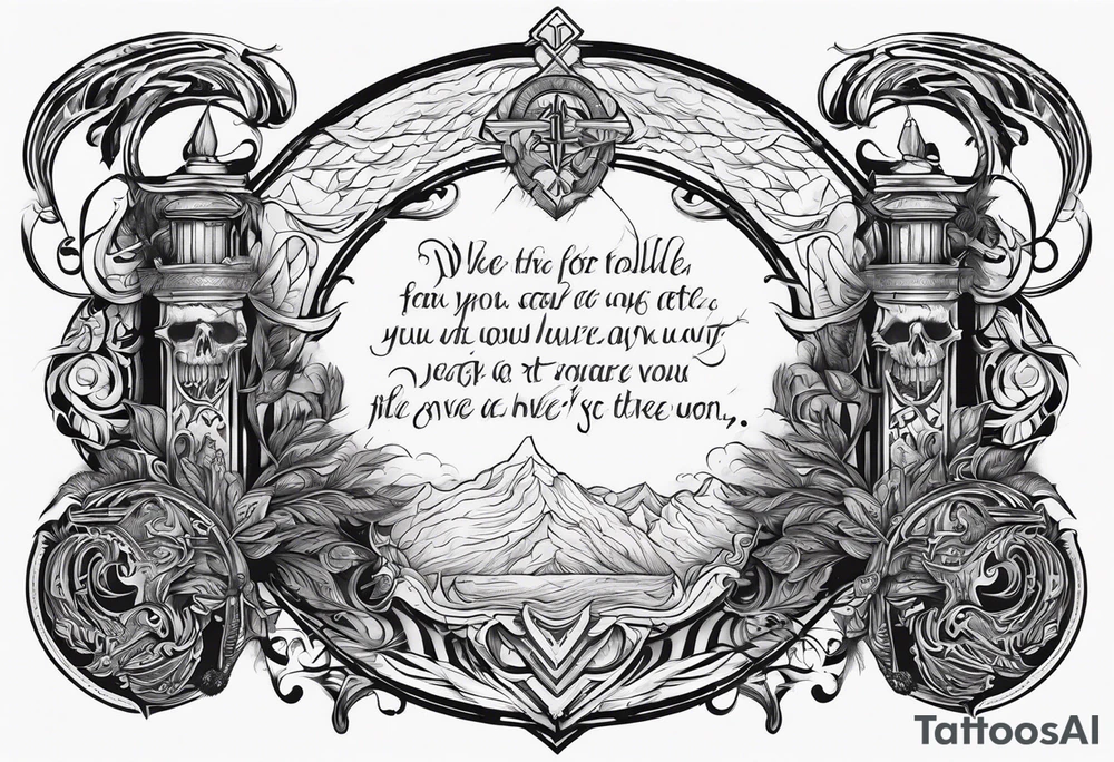 VALHALLA death prayer poem tattoo idea