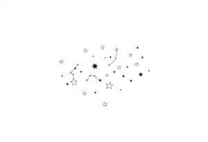 Constellations and star signs tattoo idea