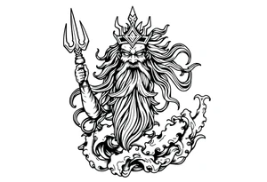 god of sea tattoo idea