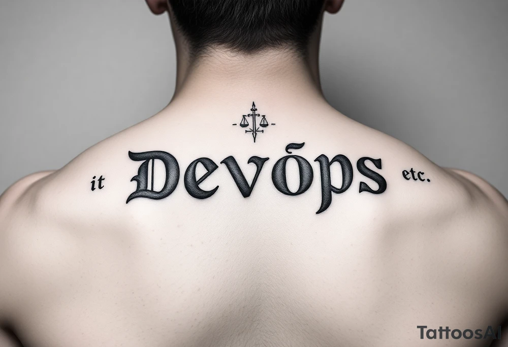 Devops tattoo it words cimputstios etc tattoo idea