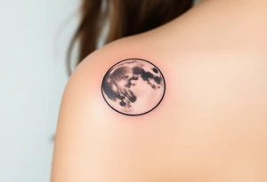 The moon tattoo idea