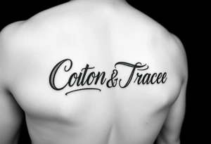 The names colton and tracee combined in one tattoo tattoo idea