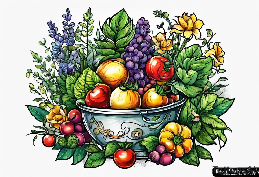 Garden and canning tattoo idea