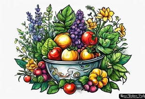 Garden and canning tattoo idea