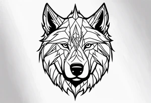 Dire wolf head tattoo idea