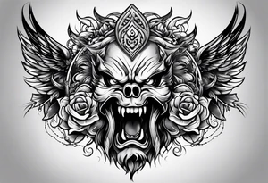Anger and rage tattoo idea
