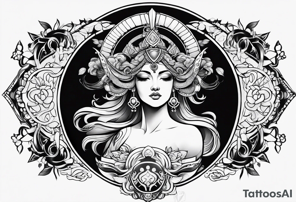 Aries goddess tattoo idea