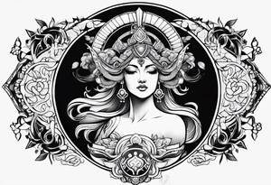 Aries goddess tattoo idea