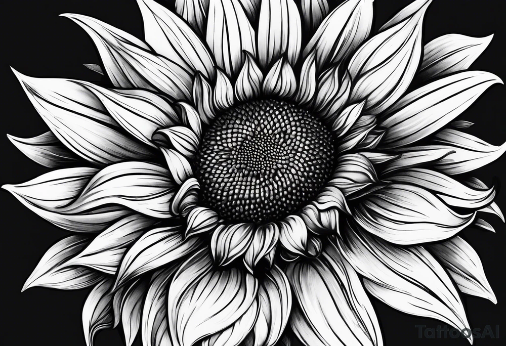 Sunflower tattoo idea