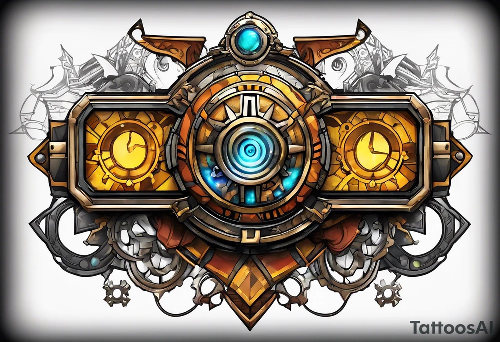 Borderlands 2 game, borderlands 2 symbol, steampunk tattoo idea