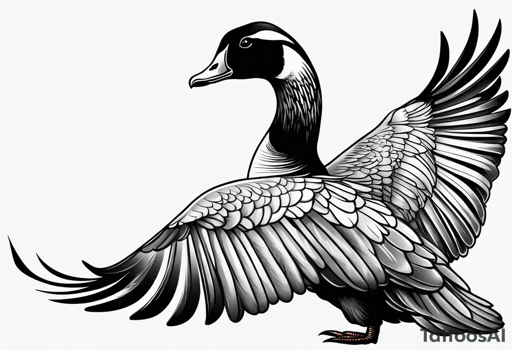 Goose wing tattoo idea