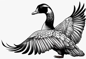 Goose wing tattoo idea