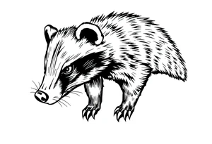 Honey badger tattoo idea
