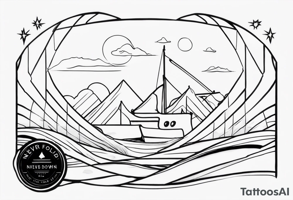 Minimalist design for a small tattoo with quote " never fold never back down" tattoo idea Minimalist design for a small tattoo with quote " never fold never back down" tattoo idea