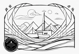 Minimalist design for a small tattoo with quote " never fold never back down" tattoo idea