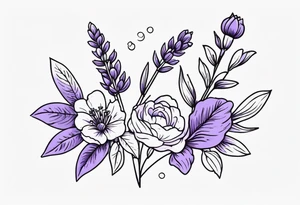 lavender tattoo idea