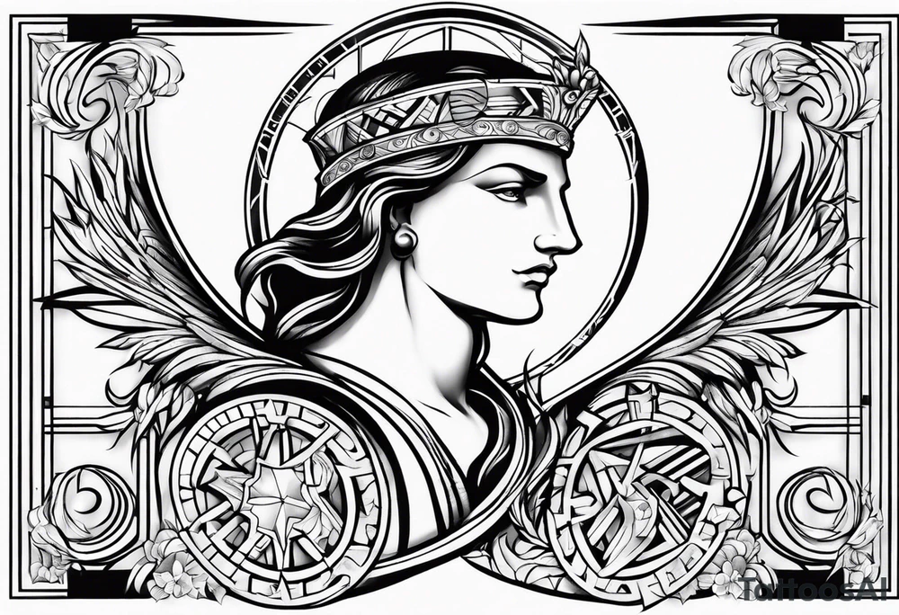 Virgo men tattoo with 08/24/2006 in Roman numerals tattoo idea