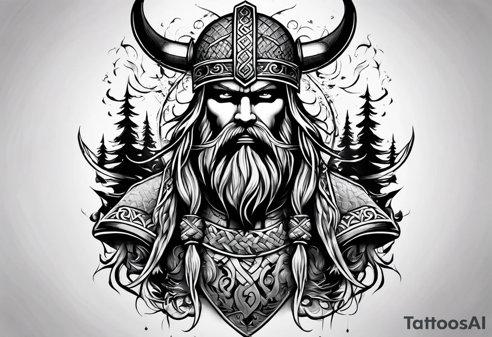 Viking sleeve tattoo idea