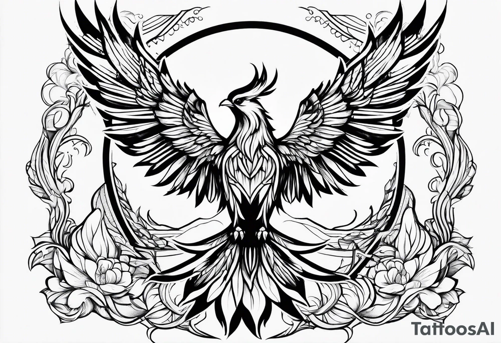 Phoenix tattoo idea