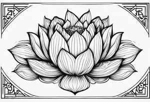 ggloating lotus flowers tattoo idea