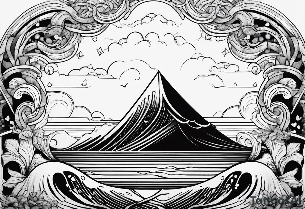 torrential ocean tattoo idea