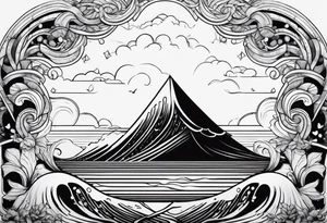 torrential ocean tattoo idea