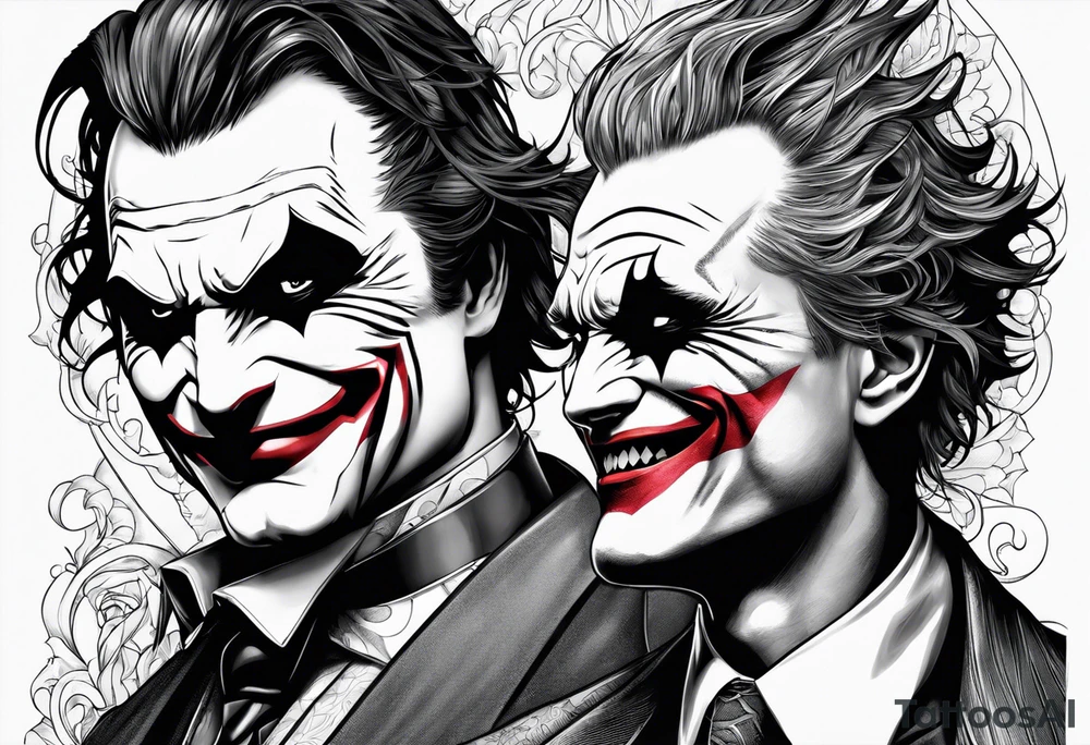 Batman joker tattoo idea
